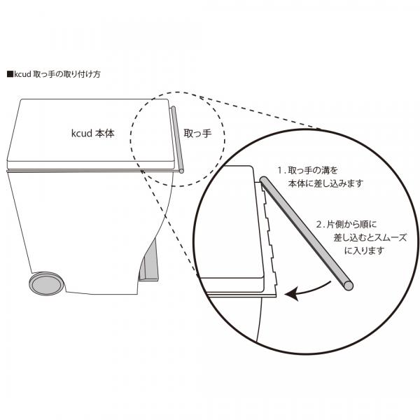 ワイドペダルペール 取っ手 オールブラウン